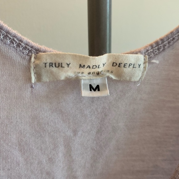 Truly Madly Deeply light purple tank (super soft!) - Picture 3 of 4